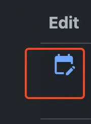 Edit Event Button