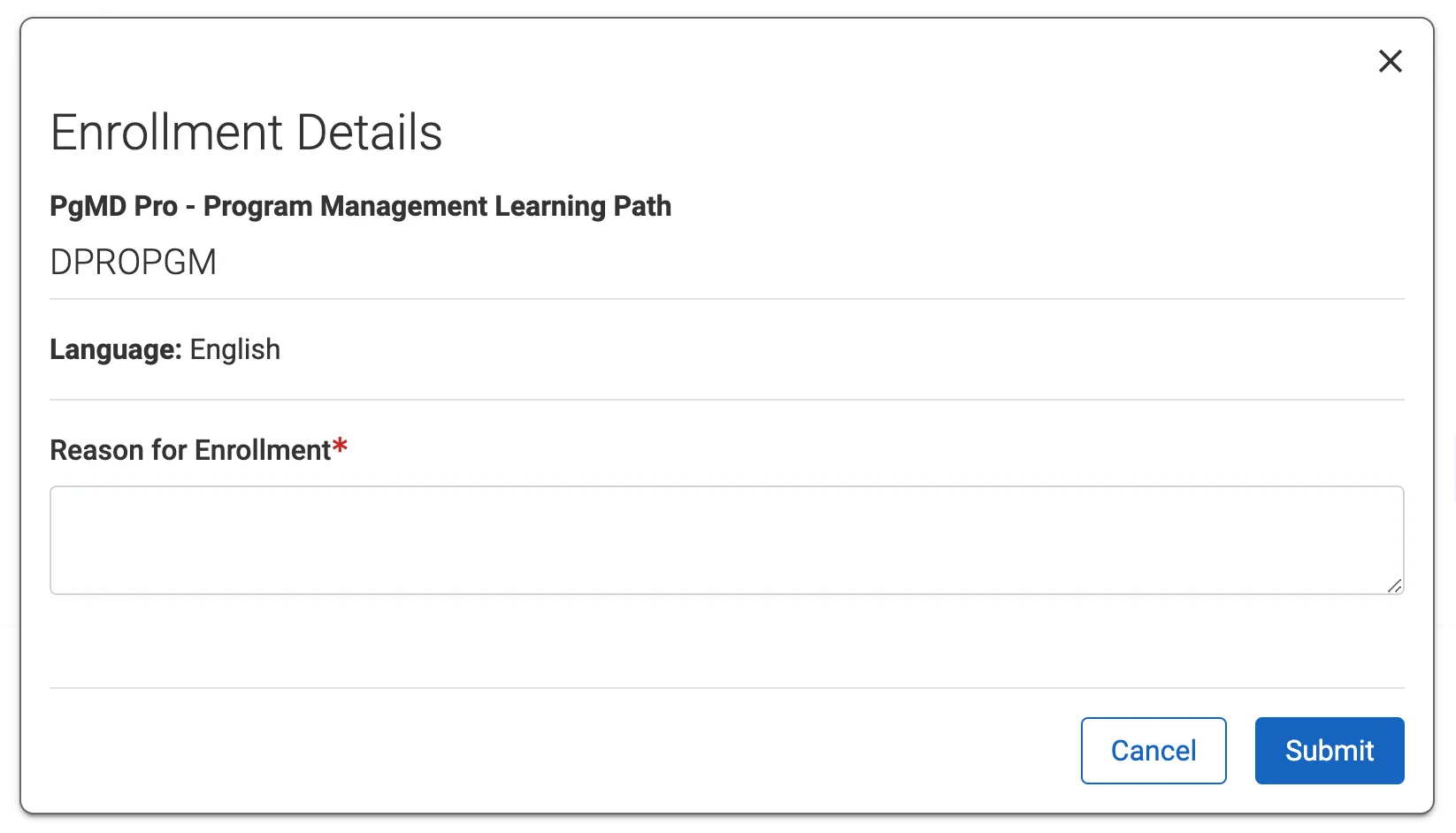 Enrollment Details