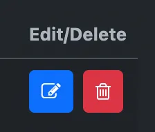 Event Edit and Delete