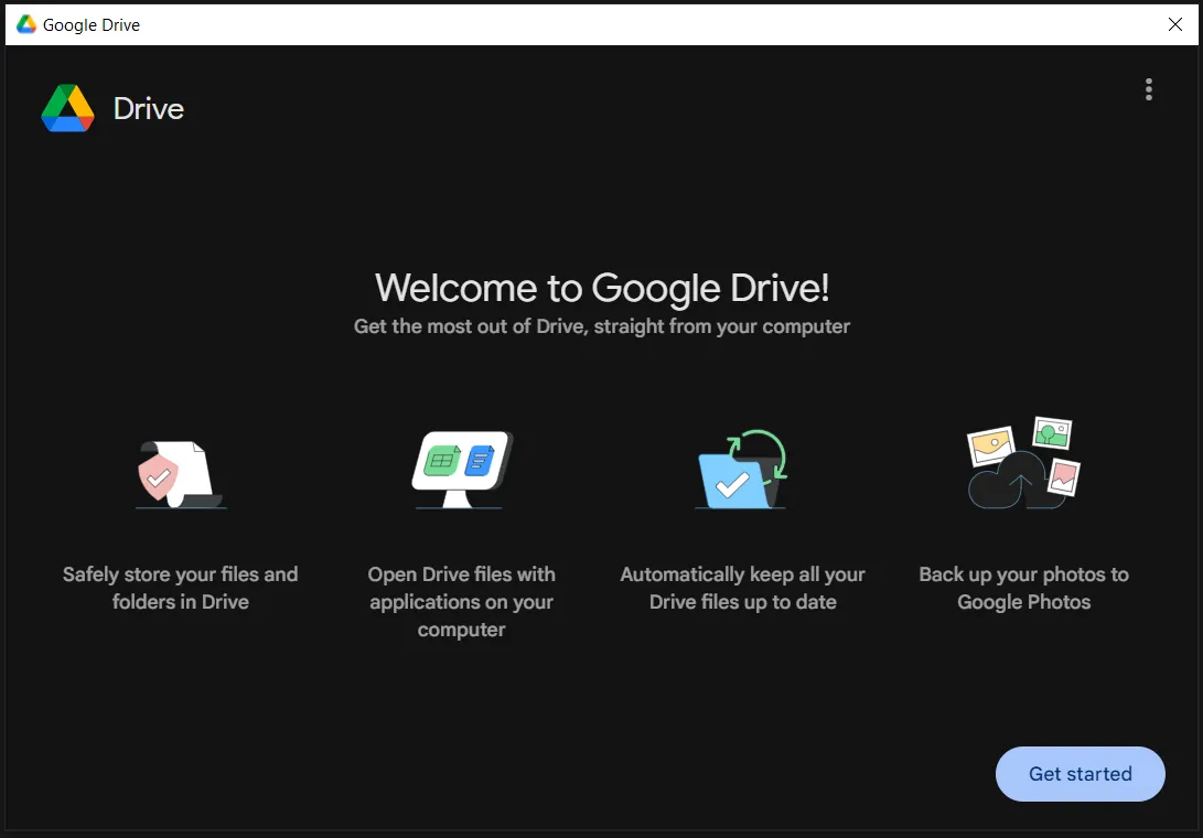 Google Drive Client Get Started