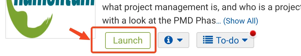 Launch in Knowledge Center