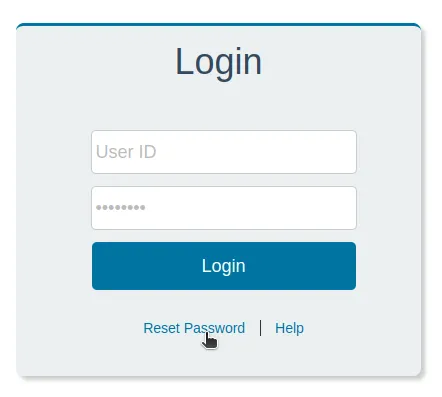 Reset Password